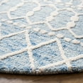 thumbnail image 4 of SAFAVIEH Blossom Aspen Geometric Wool Area Rug, Blue/Ivory, 2' x 3', 4 of 7