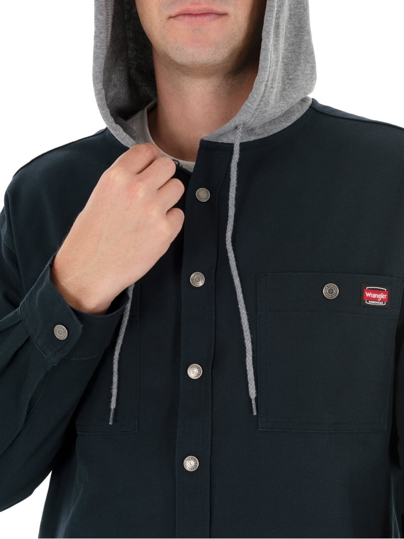 Wrangler Workwear Men's Unlined Shirt Jacket - Walmart.com
