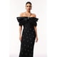thumbnail image 2 of Vestido Bellabarnetten Tenley Halter con hombros descubiertos, 2 of 6