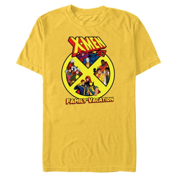 Marvel Super Heroes X-Men ’97 Trip Matching Family Vacation - Short Sleeve Blended T-Shirt for Adults - Customized-Yellow
