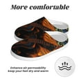 thumbnail image 6 of Fotbe Starry Night Cat Guitarist A Pattern Women's Fuzzy Curly Fur Memory Foam Loafer Slippers Indoor Outdoor Slippers Winter Home Shoes-40/41, 6 of 7