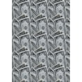 thumbnail image 1 of Ahgly Company Indoor Rectangle Patterned Iron Gray Novelty Area Rugs, 2' x 5', 1 of 6