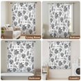 thumbnail image 6 of Black Coastal Sheer Curtains 108" Extra Long, Coral Starfish Seaside Summer Beach Light Filering Curtains, Privacy Drapes Simi Floor to Veiling Curtain for Living Room Bedroom Large Window Treatment, 6 of 9