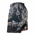 thumbnail image 4 of Attack On Titan Men's Swim Trunks Board Shorts Drawstring Elastic Waist Quick Dry Swimsuits Beach Shorts with Pockets L, 4 of 8