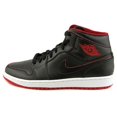 thumbnail image 2 of Jordan Air Jordan 1 Mid Men US 12 Black Basketball Shoe, 2 of 5