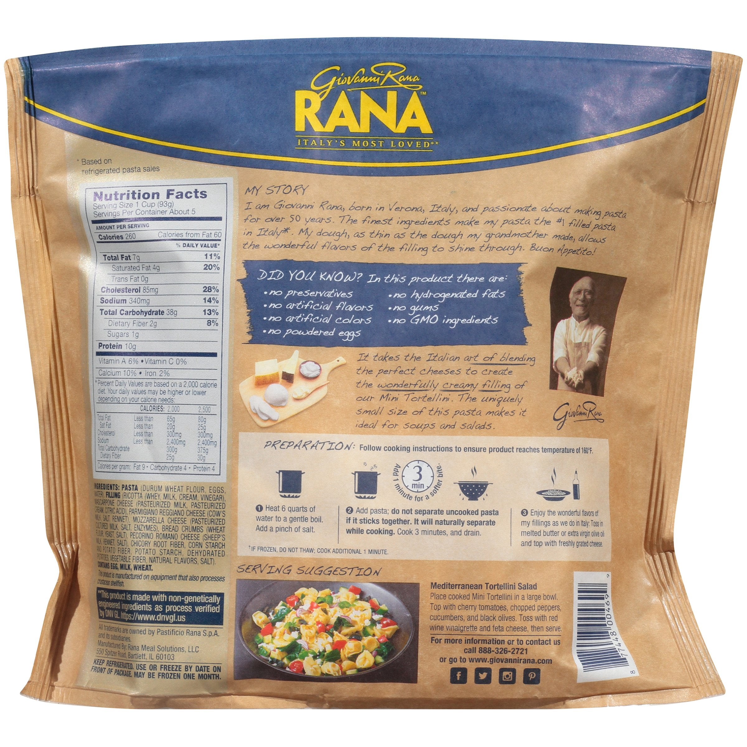 Rana Classic Cheese Mini Tortellini 18 oz.