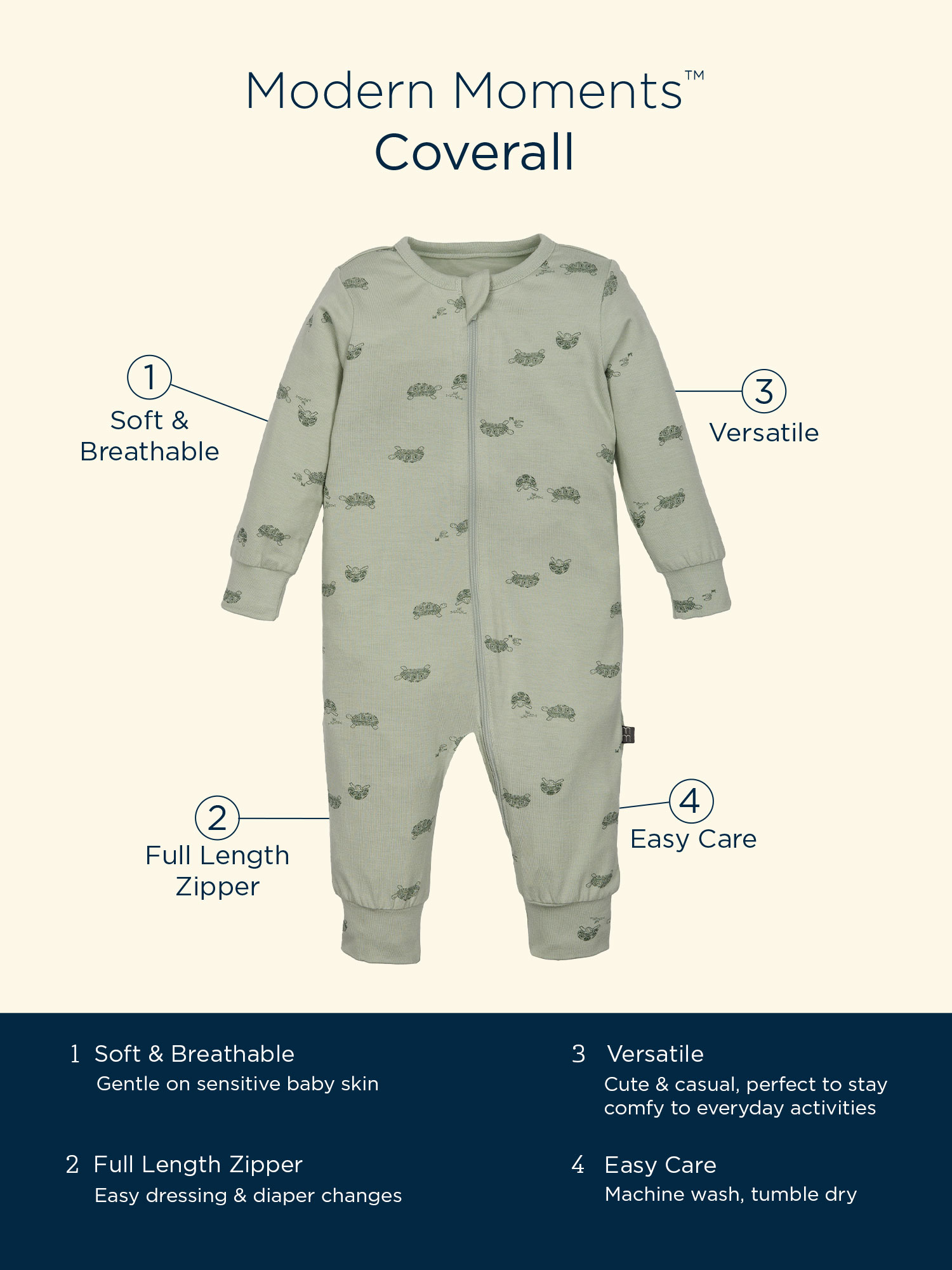 Modern Moments by Gerber Super Soft Viscose Coverall photo 3