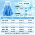 thumbnail image 2 of Jurebecia Snow Queen Costume for Girls Princess Birthday Party Blue Fancy Dresses up Christmas Halloween Cosplay Dress with Accessories 8(7-8Years), 2 of 16