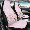 thumbnail image 3 of Psesaysky Watercolor Wildflower Front Seat Covers for Automobile, Easy to Install Waterproof Polyester Fabric Automotive Seat Protectors, Set of 2 for Suvs and Trucks, 3 of 6