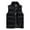 Black, variant on TMOYZQ Men's Plus Size Lightweight Packable Puffer Vest, Outdoor Casual Stand Collar Sleeveless Padded Down Vest Winter Warm Vests Outerwear Gilet Jacket for Hiking Work Travel
