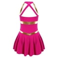 thumbnail image 5 of inhzoy Kids Girls Cheer Leader Uniform Dance Dress Hot Pink 16, 5 of 9