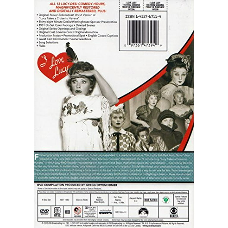 I Love Lucy: The Final Seasons 7, 8 & 9 (DVD), Paramount