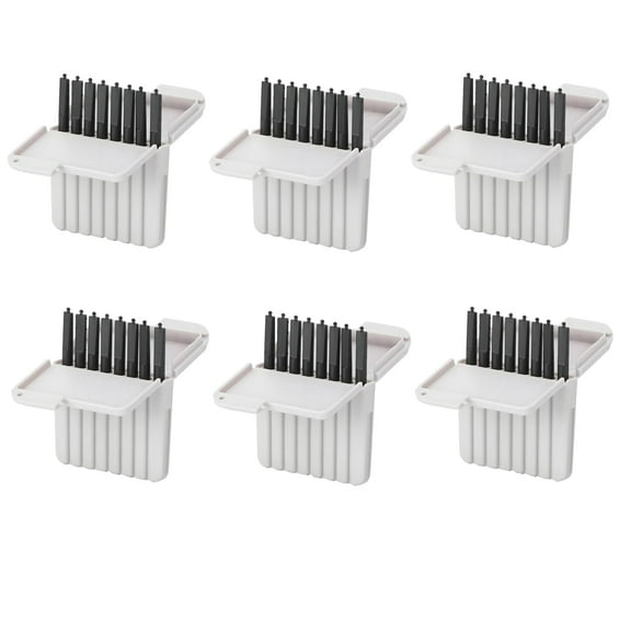 1.5 mm Wax Guard Filters for Hearing Aid,Hearing Aid Replacement Parts Supplies Cleaning Kit Accessories (6 Pack,48 Filters) (Black)