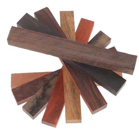 NICEXMAS Exotic Wood Blanks for DIY Crafting Assorted Colors 8pcs Wood Turning Pen Making Kit