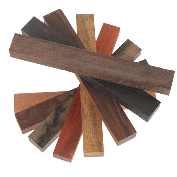 NICEXMAS Exotic Wood Blanks for DIY Crafting Assorted Colors 8pcs Wood Turning Pen Making Kit