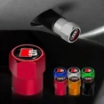 thumbnail image 2 of 4Pcs/Set Emblem Car Wheel Tire Valve Stem Cap Dust Cover For Audi A1 A3 A4 A5 A6 A7 A8 Q2 Q3 Q5 Q6 Q7 TT S line S3 S4 S5 S6 R8, 2 of 9