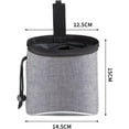 thumbnail image 3 of Bolsa de golosinas para perros - Bolsa multifuncional de comida para perros con dispensador de bolsas para excrementos - Cinturón ajustable (gris) Rojo Verde, 3 of 5