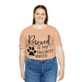 thumbnail image 3 of Women's Dog Rescue Shirt Who Rescued Who T-Shirt  Dog Rescue Gift, 3 of 4