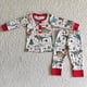 thumbnail image 2 of Ropa de dormir para niños, conjuntos de camisa de pan de jengibre, Top, pantalones verdes, ropa de moda, invierno, Navidad, venta al por mayor, 2 of 3