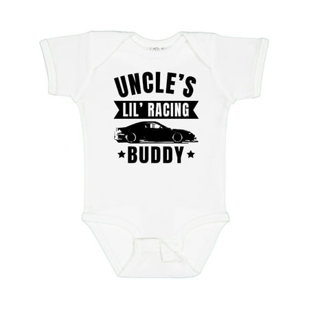 

Inktastic Uncles Lil Racing Buddy Gift Baby Boy or Baby Girl Bodysuit