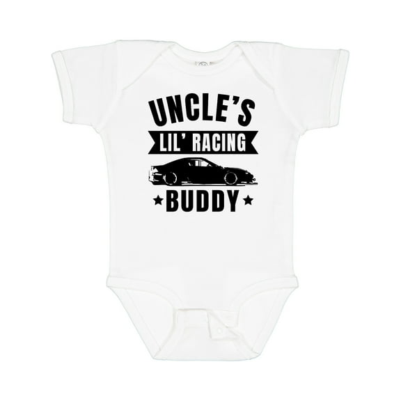 Inktastic Uncles Lil Racing Buddy Boys or Girls Baby Bodysuit