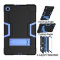 thumbnail image 4 of SOATUTO Lenovo Tab M10 Plus 10.3 inch Tablet Case Hybrid Shockproof Rugged Anti-Impact Protection Cover Built in Kickstand For Lenovo Tab M10 Plus TB-X606F / TB-X606X 10.3 inch(Black+Blue), 4 of 6