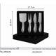 thumbnail image 2 of 1 juego de cuchillos for queso occidentales | Herramientas esenciales de cocina de alta gama, juego de cuchillos for queso con mango hueco de acero inoxidable |, 2 of 2