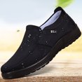 thumbnail image 5 of Cathalem Shoes Men Adult Male Mens Casual Shoes Size 14 X Wide Flat Bottoms Non Slip Uppers Solid Color Comfortable Slip On Shoes Mens Casual Black 10.5, 5 of 6