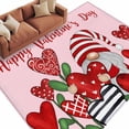 thumbnail image 2 of Valentines Area Rug 5x7 FT, Non Slip Bedroom Throw Carpet, Red Love Heart Botanical Gnomes Pink Washable Soft Floor Carpet Non-Shedding Rug for Dining Room Bedside Classroom Desk, 2 of 9