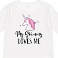 thumbnail image 4 of Inktastic Grammy Loves Me Unicorn Girls Girls Long Sleeve Toddler T-Shirt, 4 of 5