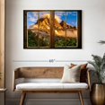 thumbnail image 3 of Elephant Stock Window To Golden Mountain Wall Art - Horizontal Canvas Wall Art - Living Room Wall Decor - Nature Canvas - Brown And Blue Decor - 45" x 30", 3 of 8
