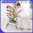 thumbnail image 2 of XgoodX Portable Massage Chair,Foam Therapy Chair Height Adjustable Tattoo Chair,Folding Travel Spa Chairs Face Cradle Salon Massage Chair with Carrying Bag-White, 2 of 9