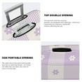 thumbnail image 6 of Wukai Floral Purple Buffalo Plaid Elastic Luggage Cover: Personalized Protection for Your Suitcase - Fits 19~29-inch, Washable & Durable Travel Companion-Large, 6 of 8