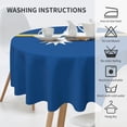 thumbnail image 3 of Nauruan Flag Table Cloth Round Table Cover Wrinkle Resistant Waterproof Tablecloth 60 Inch Washable for Kitchen Party Picnic Fall Decorations for Home Blue, 3 of 6