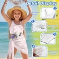 thumbnail image 4 of Xixirimido Elephant Hearts Pink Print Girls One Piece Swimsuit with Adjustable Strap and Mesh Cover Up Skirt, One Shoulder Cute Bathing Suit Swimwear Set, Size 9-10 Years, 4 of 7