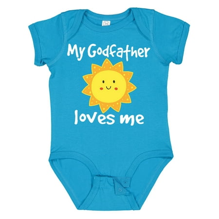 

Inktastic My Godfather Loves Me Gift Baby Boy or Baby Girl Bodysuit