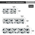 thumbnail image 4 of Whale and Decorative Plants 2PCS Faucet Absorbent Mat Kitchen Faucet Sink Splash Guard Microfiber Cloth Faucet Splash Catcher Water Absorbent Mat Behind Faucet, Faucet Mat for Kitchen Sink 30x5in, 4 of 7