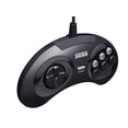 thumbnail image 3 of Retro-Bit Official Sega Genesis USB Controller 6-Button Arcade Pad for Sega Genesis Mini, PS3, PC, Mac, Steam, Switch - USB Port - (Black), 3 of 5