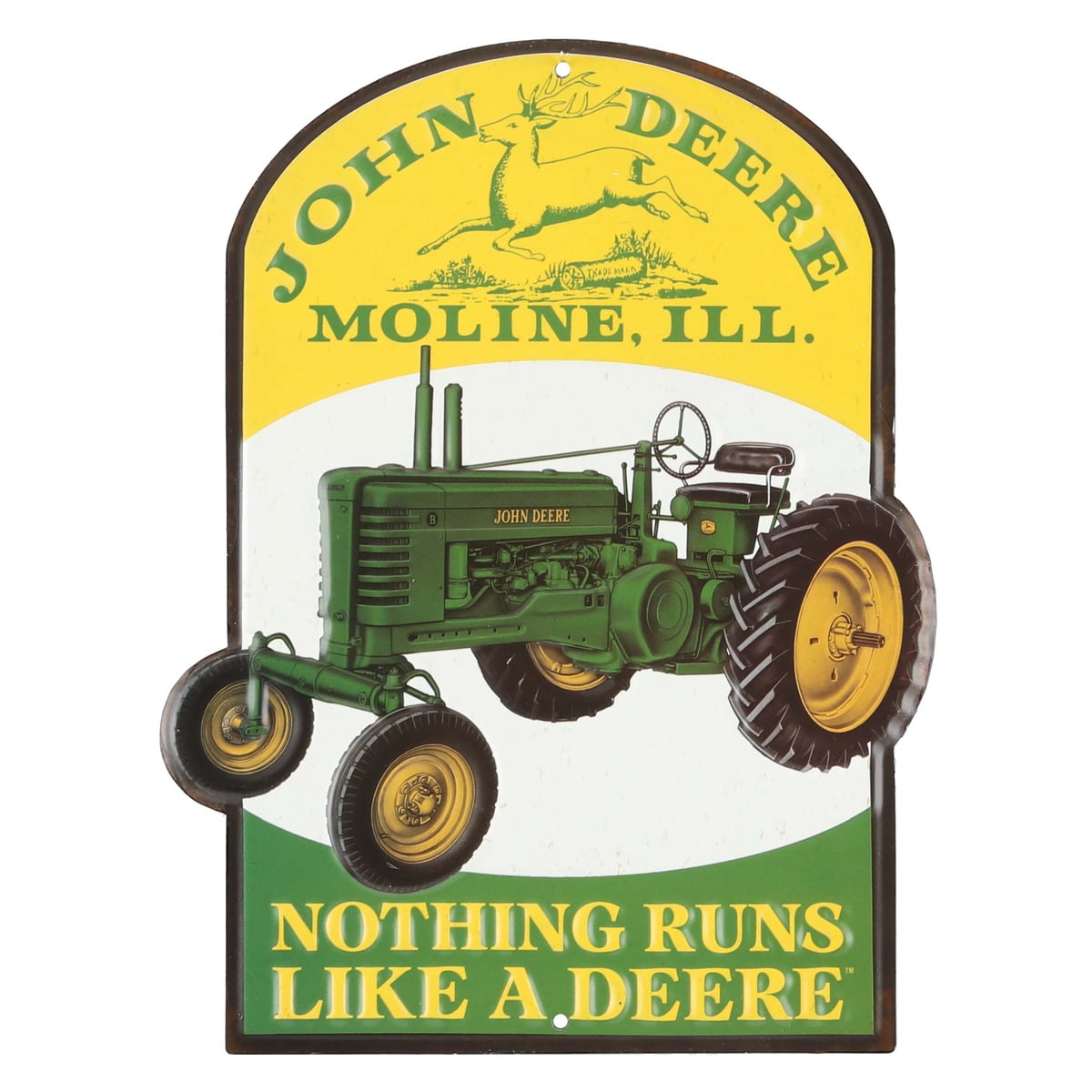 JOHN DEERE 16x20 Farm Agriculture Tractor Nothing Runs Like a Deere Poster 
