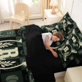 thumbnail image 5 of Erosebridal Kids Initial Personalized Gifts 7pcs Bedding Comforter Set,Beige Alphabet R Queen Bedding Sets For Baseball Gamer,Reversible black, 5 of 7