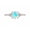Black Vermeil, variant on Rainbow Moonstone Solid Silver Hexagon Cut Solitaire Ring, Natural Moonstone Engagement Jewelry for Women Size :- 8