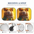 thumbnail image 6 of Daiia Hawaiian Style Guinea Pig 2PCS Car Windshield Sun Shade, Foldable Sun Shield for Car Front Window, Auto Sun Blocker Visor Protector Universal for Truck SUV Pickup-Medium, 6 of 7