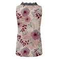 thumbnail image 4 of Edvintorg Womens Tank Tops Fashion Women's V-Neck Lace Patchwork Printing Sleeveless Tank Vest Top Blouse, 4 of 5