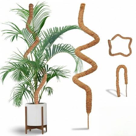 1pc Bendable Moss Pole for Plants Moss Poles for Climbing Plants | Coconut Palm Fiber Monstera Plant Support | Handmade Coco
