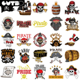 thumbnail image 5 of Pirate Birthday Party Decoration Supplies Disposable Tableware Set Pirate Treasure Map Backdrop Cup Birthday Party For Boys Kid, 5 of 5