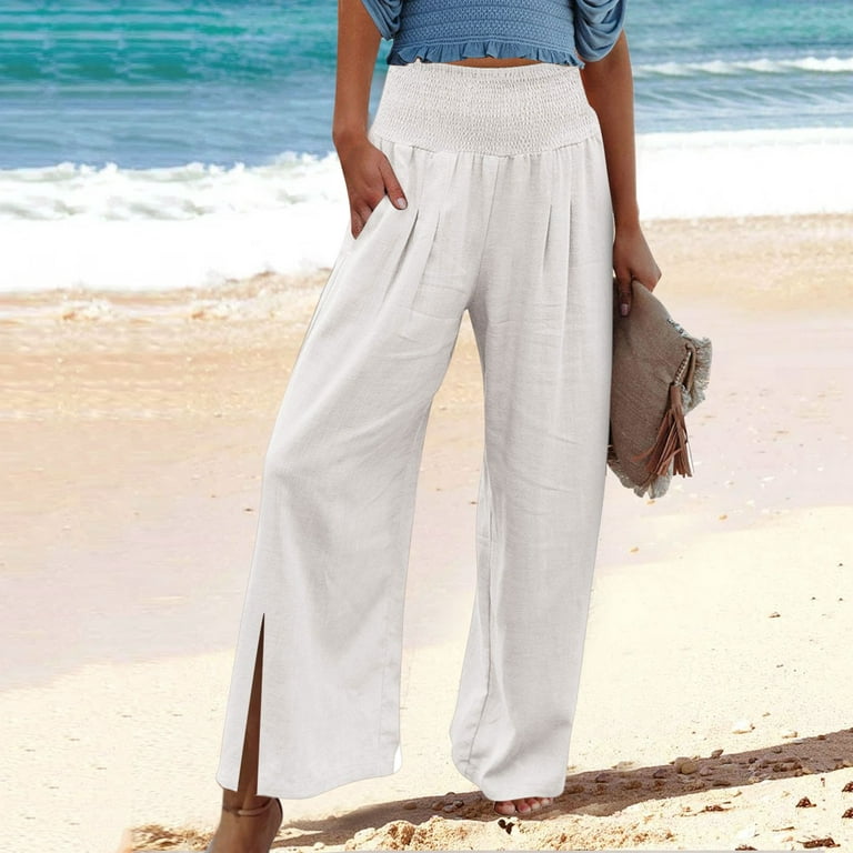 Oceanside Printed - Flared Beach Pants