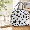 thumbnail image 4 of Insulated Lunch Bag for Women, Reusable Animal Print Cooler Tote with Zipper, Portable Thermal Lunch Box for Work, , Picnic, Great Valentines Day Gift for Her, 1Pack Cow Pattern, 4 of 6