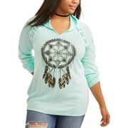 No Boundaries Junior Plus Graphic Hoodie