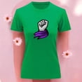 thumbnail image 3 of Playera Blusa De Puño Levantado Con Un Pañuelo Dia De La Mujer Color Verde Talla Mediana Marca Emil SaEs, 3 of 4