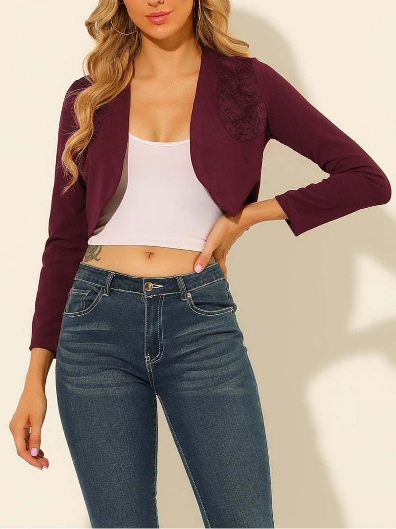 FAIRY BOUTIQUE Dames lange mouw Tie Up Bolero Shug